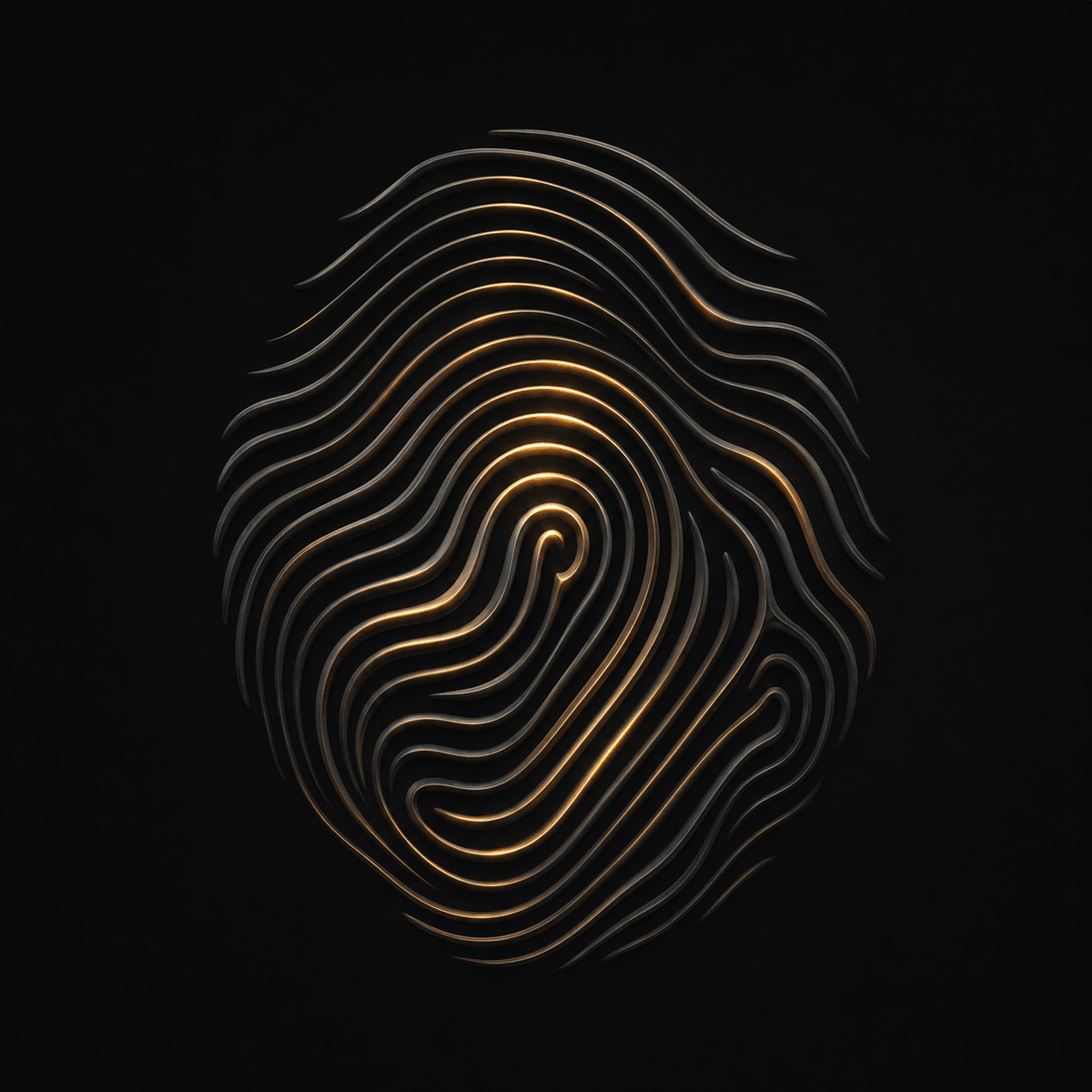 Abstract fingerprint motif, symbolizing a build made to fit one business, not the average